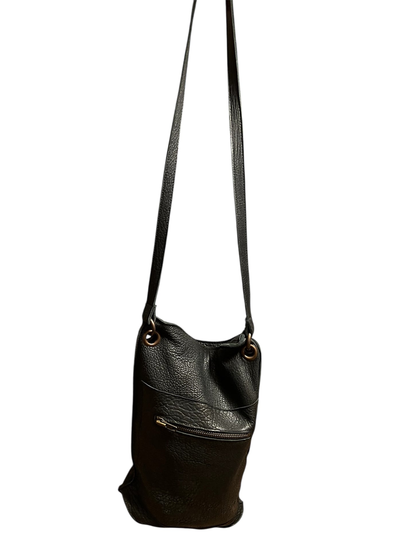 Sort Aarhus Ledertasche Schwarz – 100 % Lammleder, sehr guter Zustand