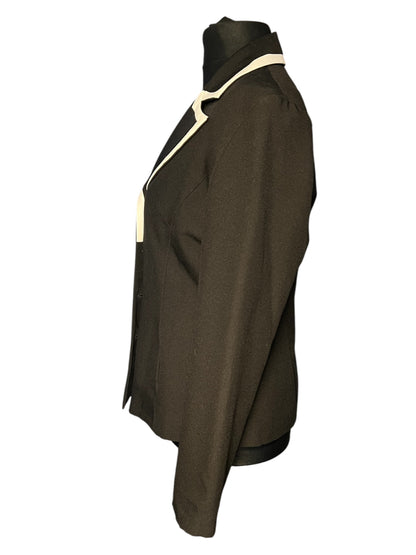 Sara's Choice: Orsay Vintage Blazer 90s y2k schwarz weiss | Gr. 40 | Dark Alternative