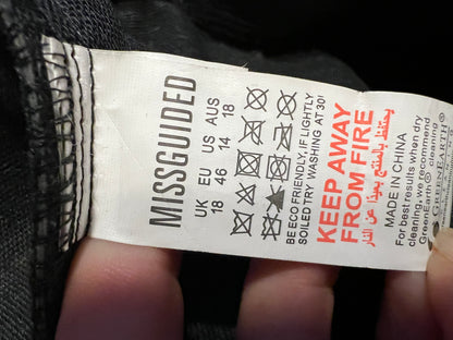 Sara's Choice: Missguided Kunstleder Shorts schwarz| Gr. 44 46 XL | Dark Alternative