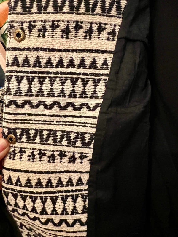 Liebeskind Berlin Blouson Jacke 38 M Natur Weiß Schwarz NEU Etikett Bomberjacke boho ethno