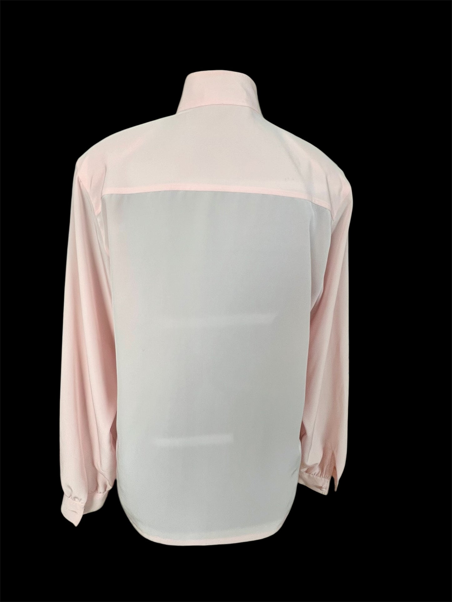 Jean René Vintage Bluse 38 Rosa Biesen Old Money transparent