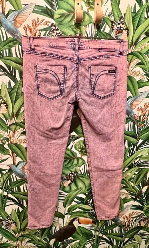 Killah Vintage Jeans W31 Gr 40 | Modell Twiddle | Rosa-Blau | Reißverschluss am Bein | Y2K 2000s