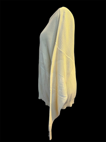 Vintage Carlo Colucci Pullover L/XL – Made in West Germany, Elefanten Motiv, Vanille 80s