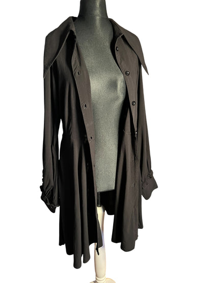 Sara's Choice: Killstar – Blusenkleid Kleid Viskose schwarz| Gr. XL 42 44 | Dark Alternative