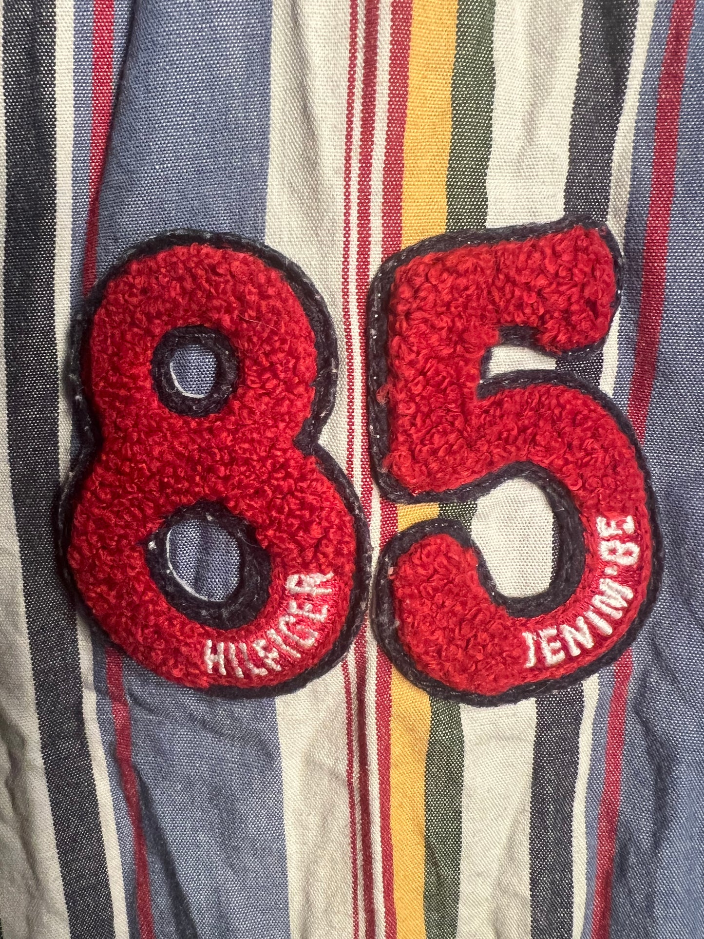 Tommy Hilfiger Denim Vintage Bluse gestreift | Gr. 36 S Y2K Used Look