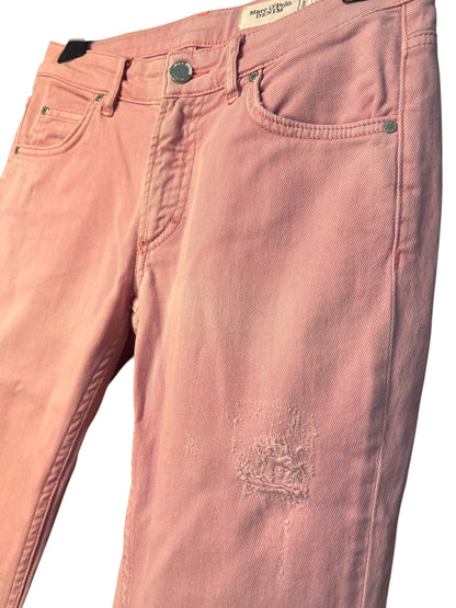Marc O’Polo Jeans rosa W27 L32 Gr. 36 Y2K Slim Cropped Special Wash Used Look Marco Polo