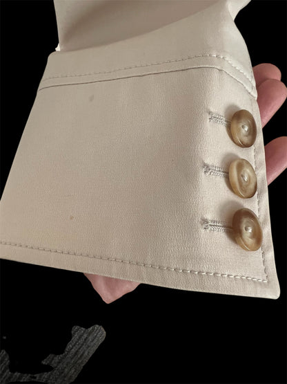 Aigner Vintage Blazer Beige 90s Old Money Style | Gr. 40 | Tailliert, Made in Italy