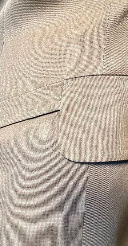 Strenesse Kostüm Damen Gr. 38 – 100% Schurwolle – Eleganter Blazer & Rock – Beige – Business Chic