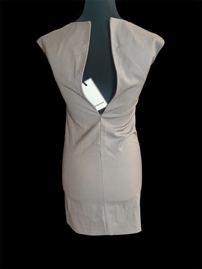 Designer Kleid XS 34 Kilian Kerner Berlin Taupe Neu Musterstück Einzelstück Elegant