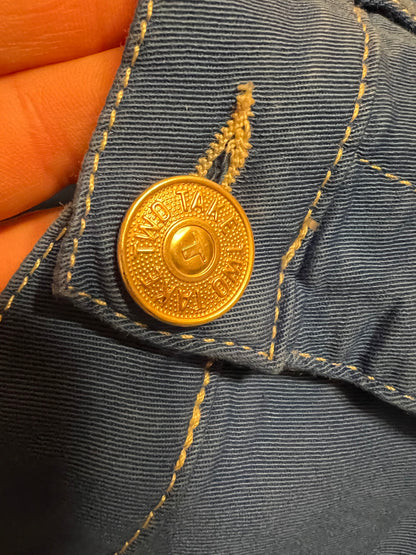 Vintage Take Two Skinny Hose Gr 40 / W31 royalblau | Y2K Vintage | Made in Italy | Stretch Damenhose