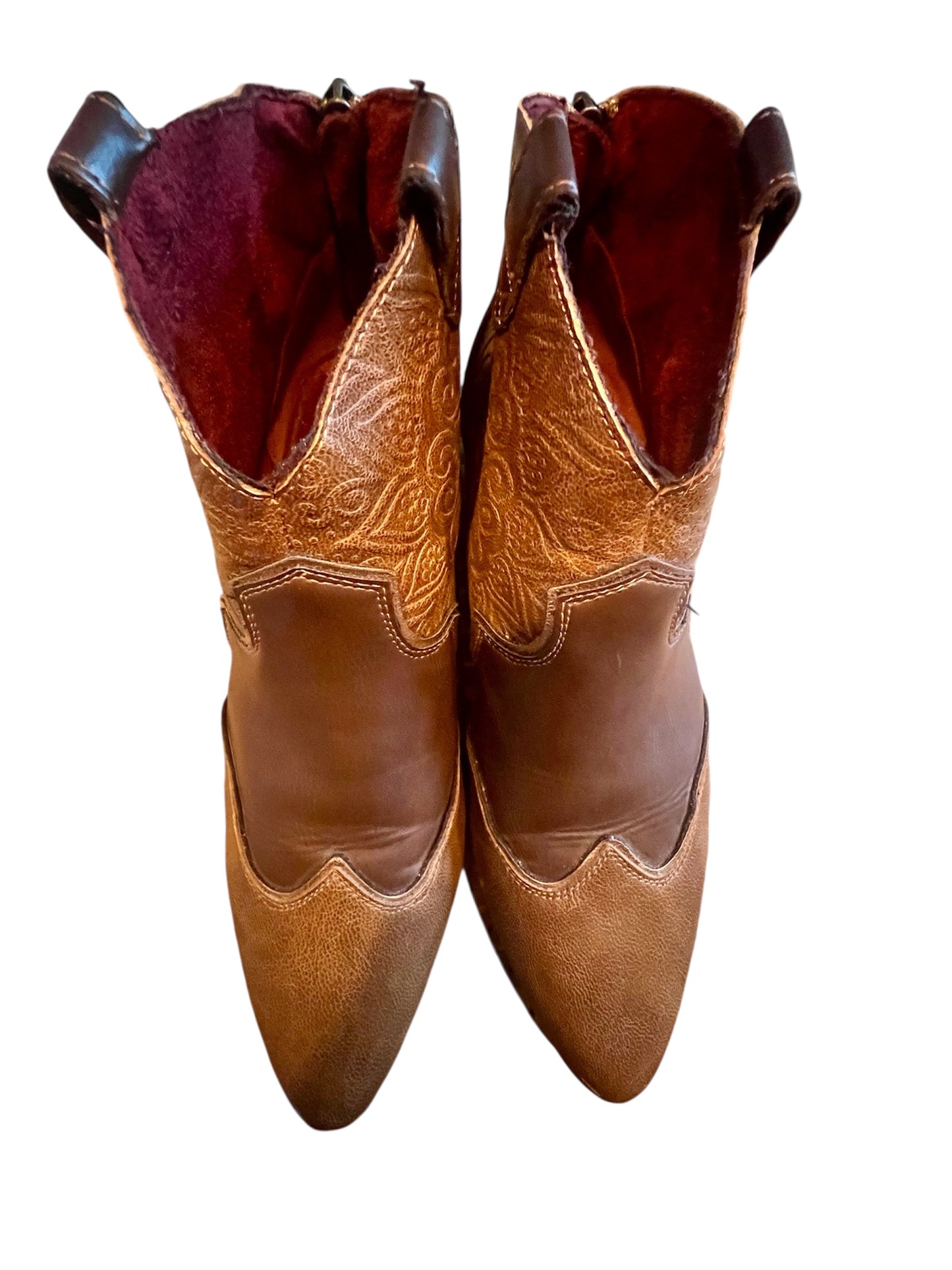 Desigual Cowboy Boots Gr. 39 Braun Stiefeletten