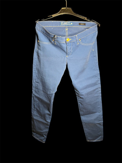 Vintage Take Two Skinny Hose Gr 40 / W31 royalblau | Y2K Vintage | Made in Italy | Stretch Damenhose