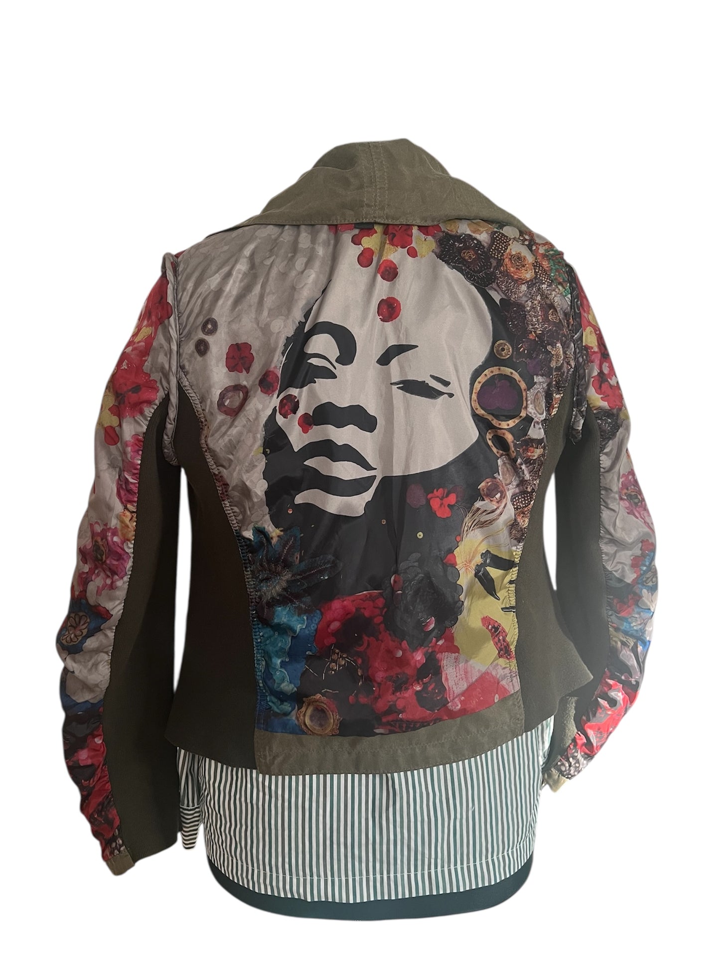 Desigual Wendejacke / Bikerjacke – Gr. 36 – Boho/Bohemian Style – Seltenes Modell