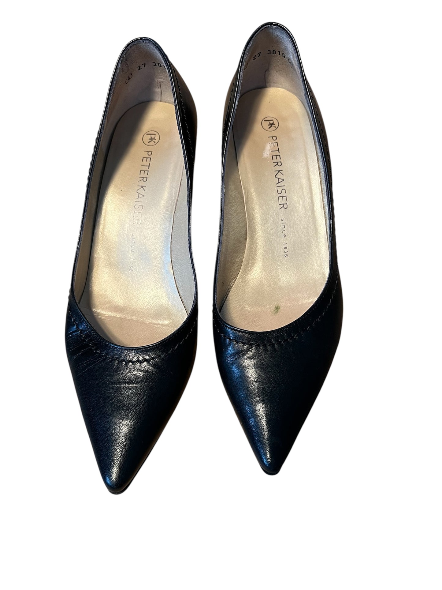 Peter Kaiser Debby Vintage Pumps schwarz Leder spitz EU 37 Gr. 4 Made in Germany Business Classic 90s