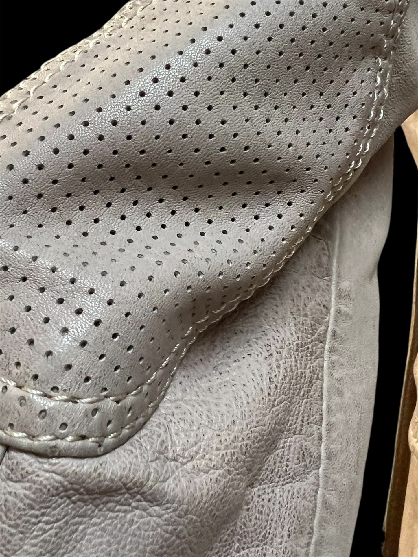 Gipsy Mauritius Lederjacke Damen Gr. S – 100% Echtleder – Blazer-Biker Mix – Beige Used Look