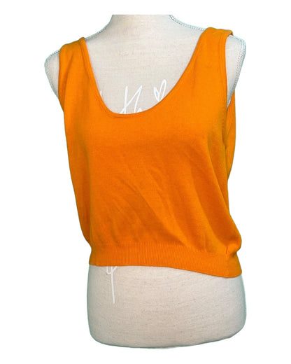 Vintage Benetton Pullunder 36 Orange
