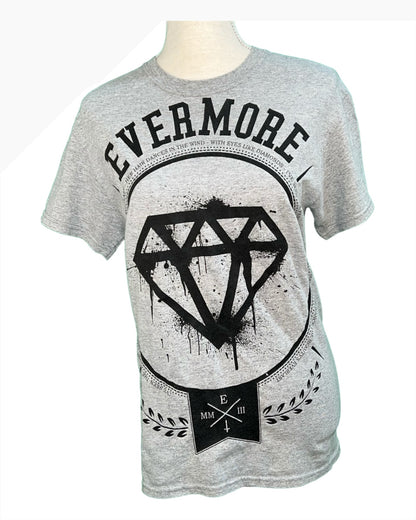 Gildan Heavy Cotton T-Shirt 36/38  Grau mit Print Evermore