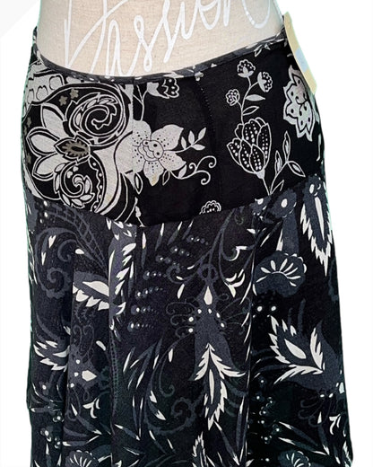 Vintage Lana Rock 34/36 Mehrfarbig (Schwarz, Weiß, Grau)