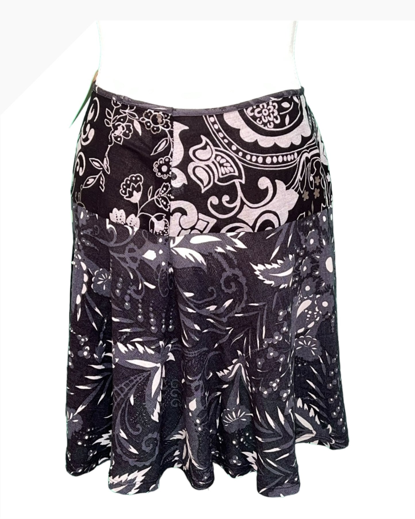 Vintage Lana Rock 34/36 Mehrfarbig (Schwarz, Weiß, Grau)