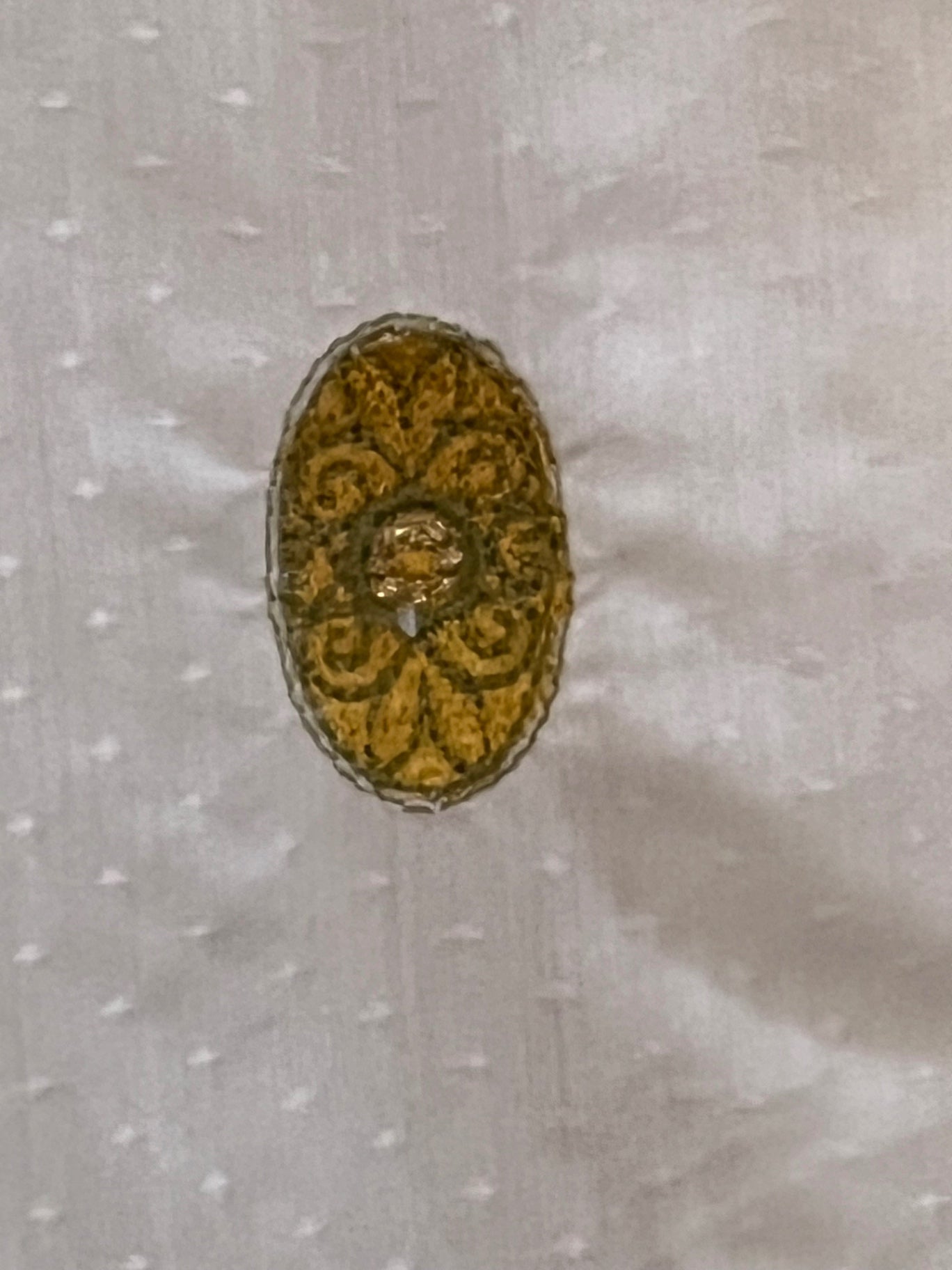 Vintage Erfie Bluse 48 Weiß mit Stickerreien