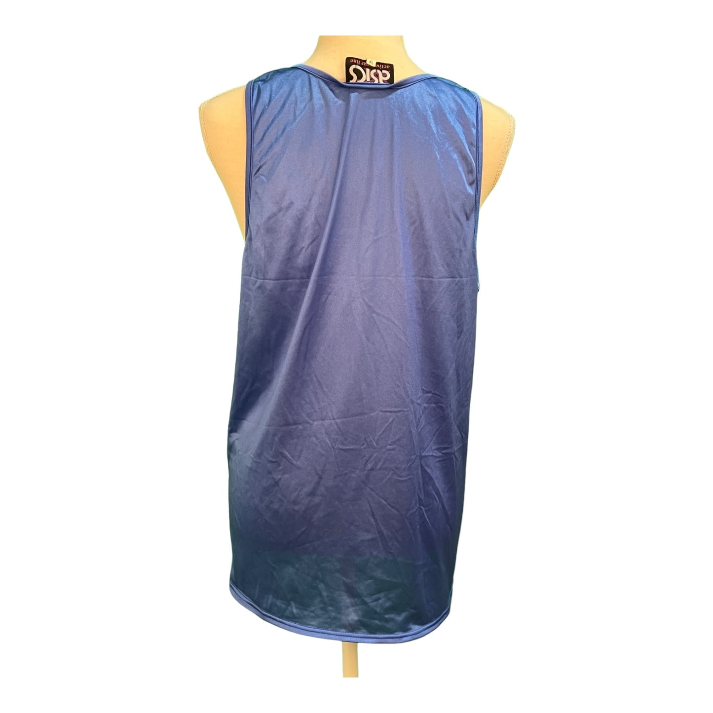 Vintage Asics Tanktop XL ca. 42/44 Blau