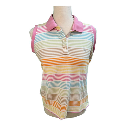 Vintage Jette Joop Poloshirt ärmellos 42, fällt aber eher wie 38/40 aus Mehrfarbig