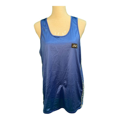 Vintage Asics Tanktop XL ca. 42/44 Blau
