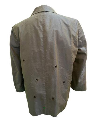 René Lezard Blazer 40 mit Seide, Königsblau Glänzend mit Ösen