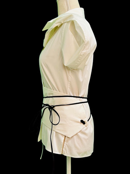 Gucci Bluse M 38 Weiß Bsumwolle