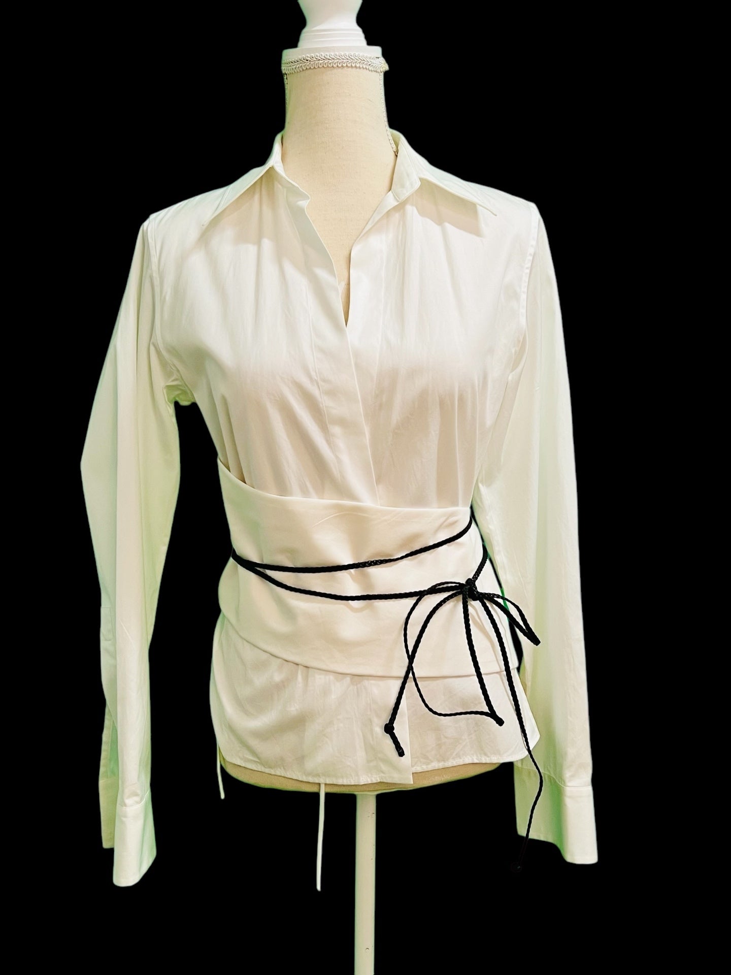 Gucci Bluse M 38 Weiß Bsumwolle