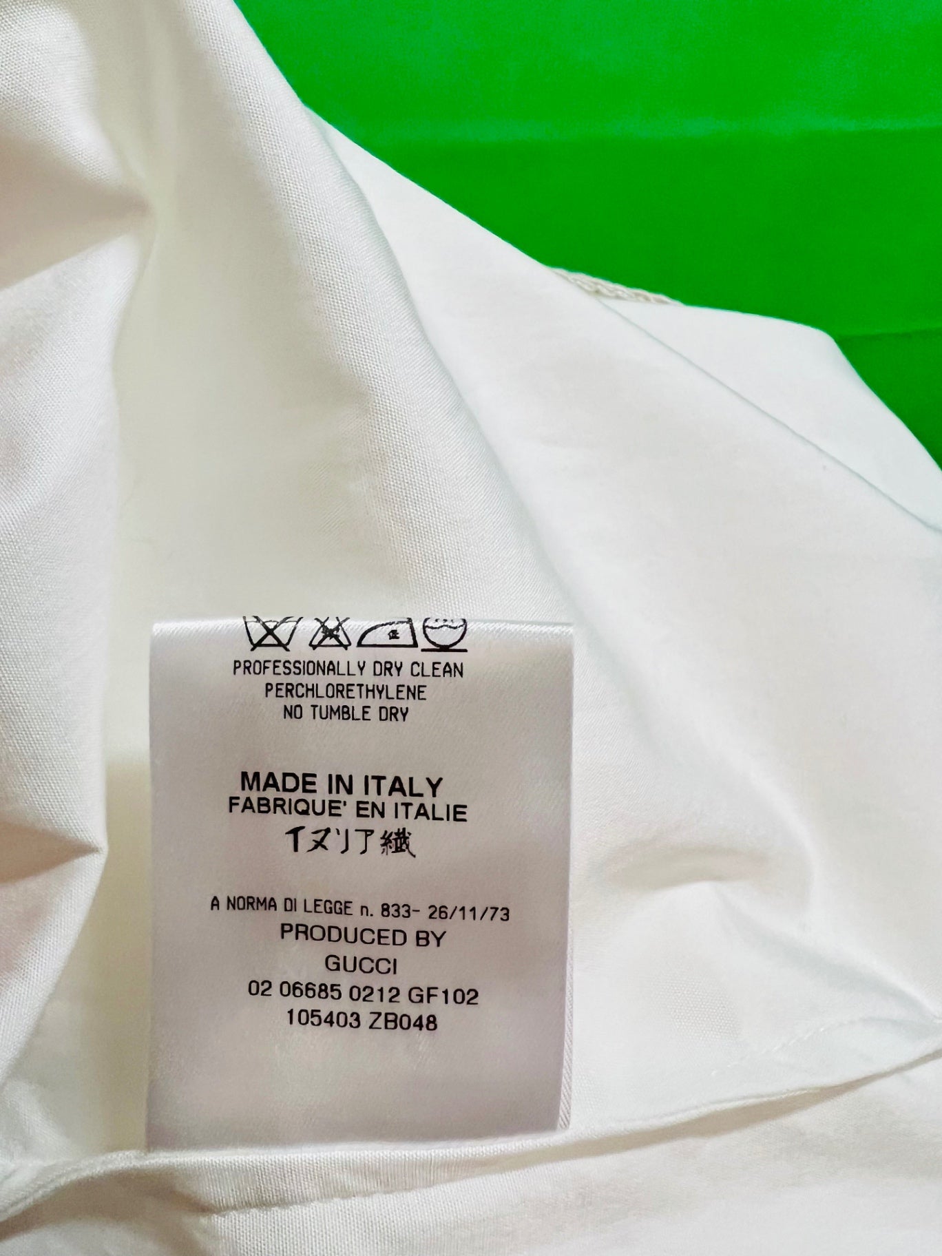 Gucci Bluse M 38 Weiß Bsumwolle