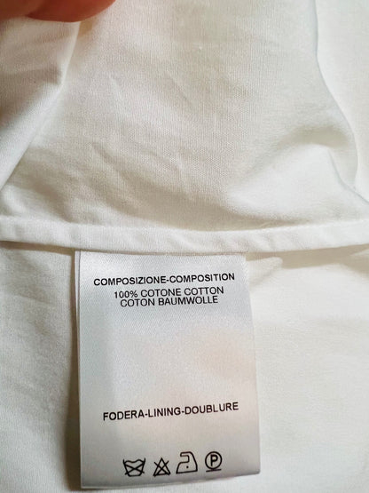 Gucci Bluse M 38 Weiß Bsumwolle