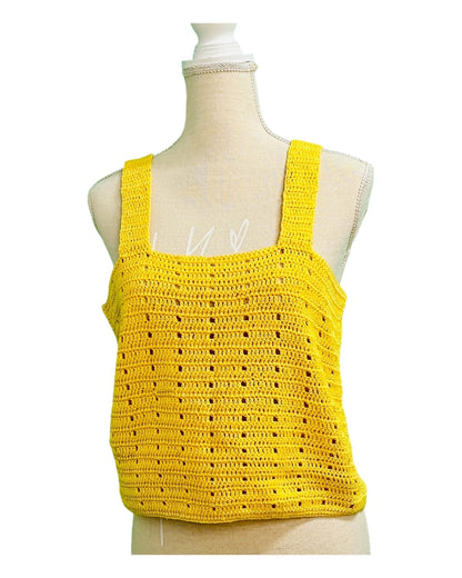 Vintage Strick Top Ca. 40 Gelb