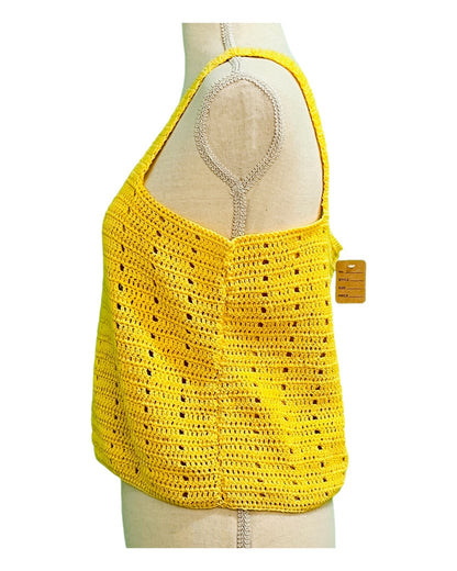 Vintage Strick Top Ca. 40 Gelb