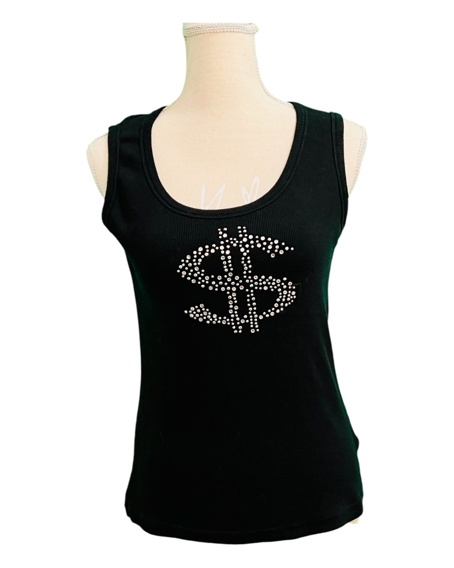 Enitma 36/38 Rippstoff Schwarz mit Strass