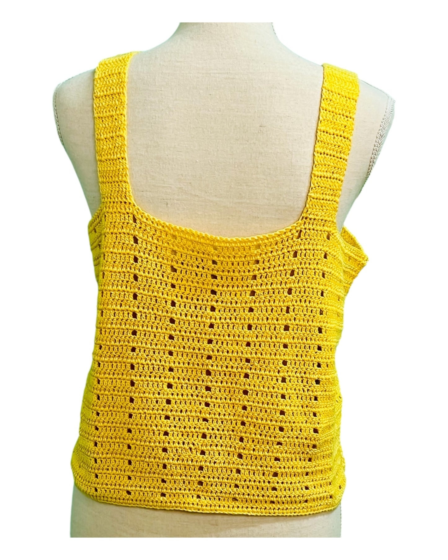 Vintage Strick Top Ca. 40 Gelb