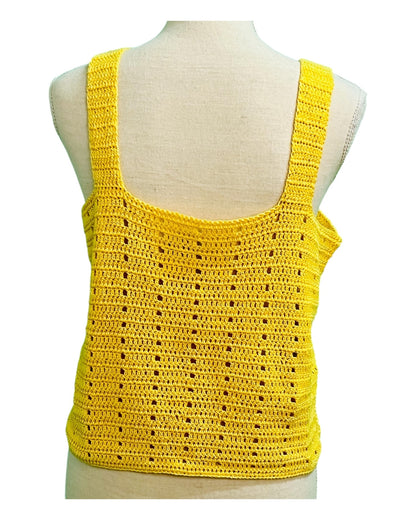 Vintage Strick Top Ca. 40 Gelb