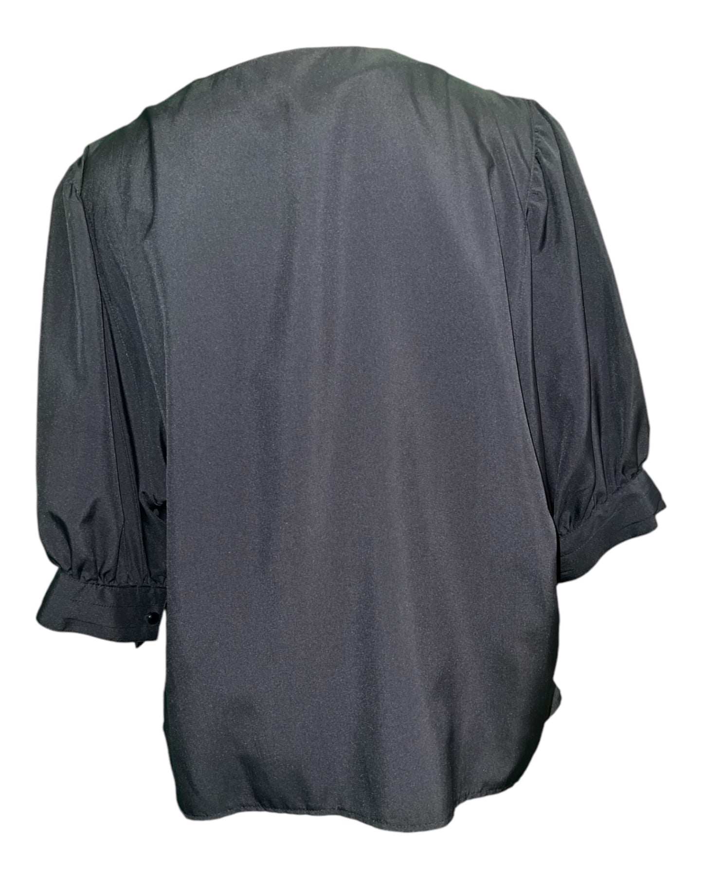 Vintage Gina G. Bluse 48 Schwarz