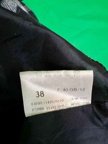 Vintage Basler Hemd M 38 Blau kariert Schurwolle + Angora