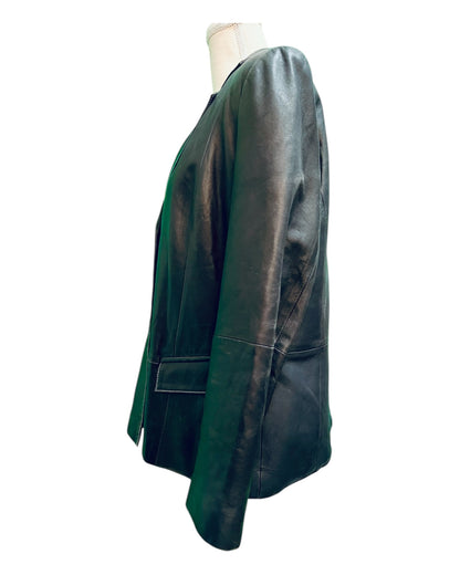 Prestige Leder Blazer 44 Dunkelblau