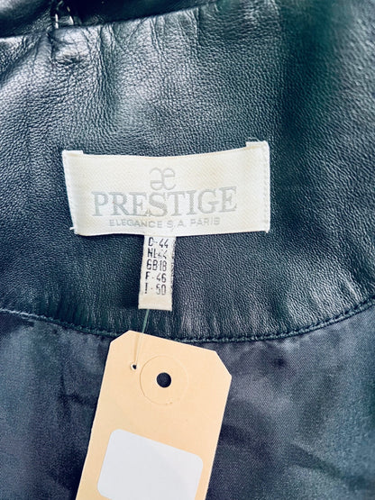 Prestige Leder Blazer 44 Dunkelblau