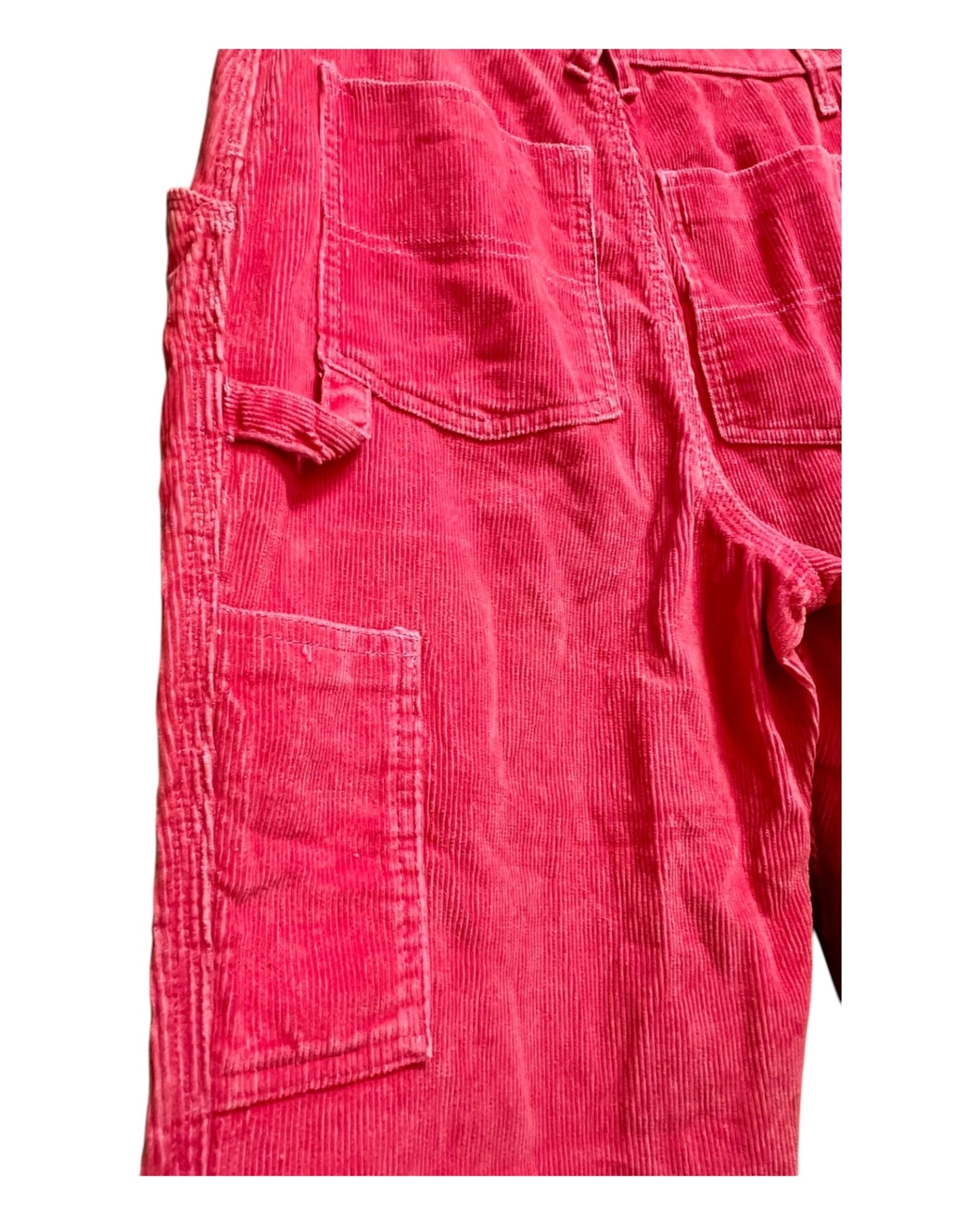 Vintage Benetton Hose Cord M Pink Y2K Cargo