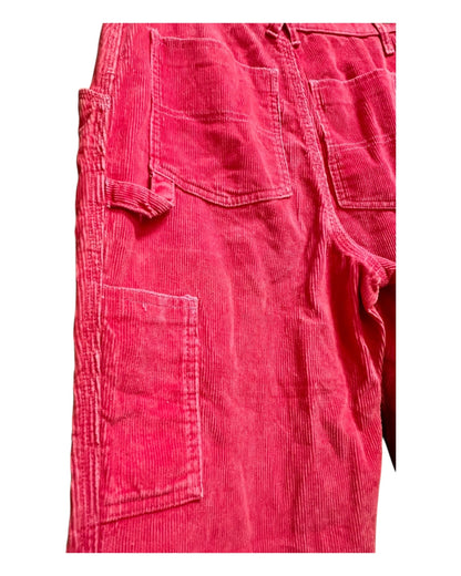 Vintage Benetton Hose Cord M Pink Y2K Cargo