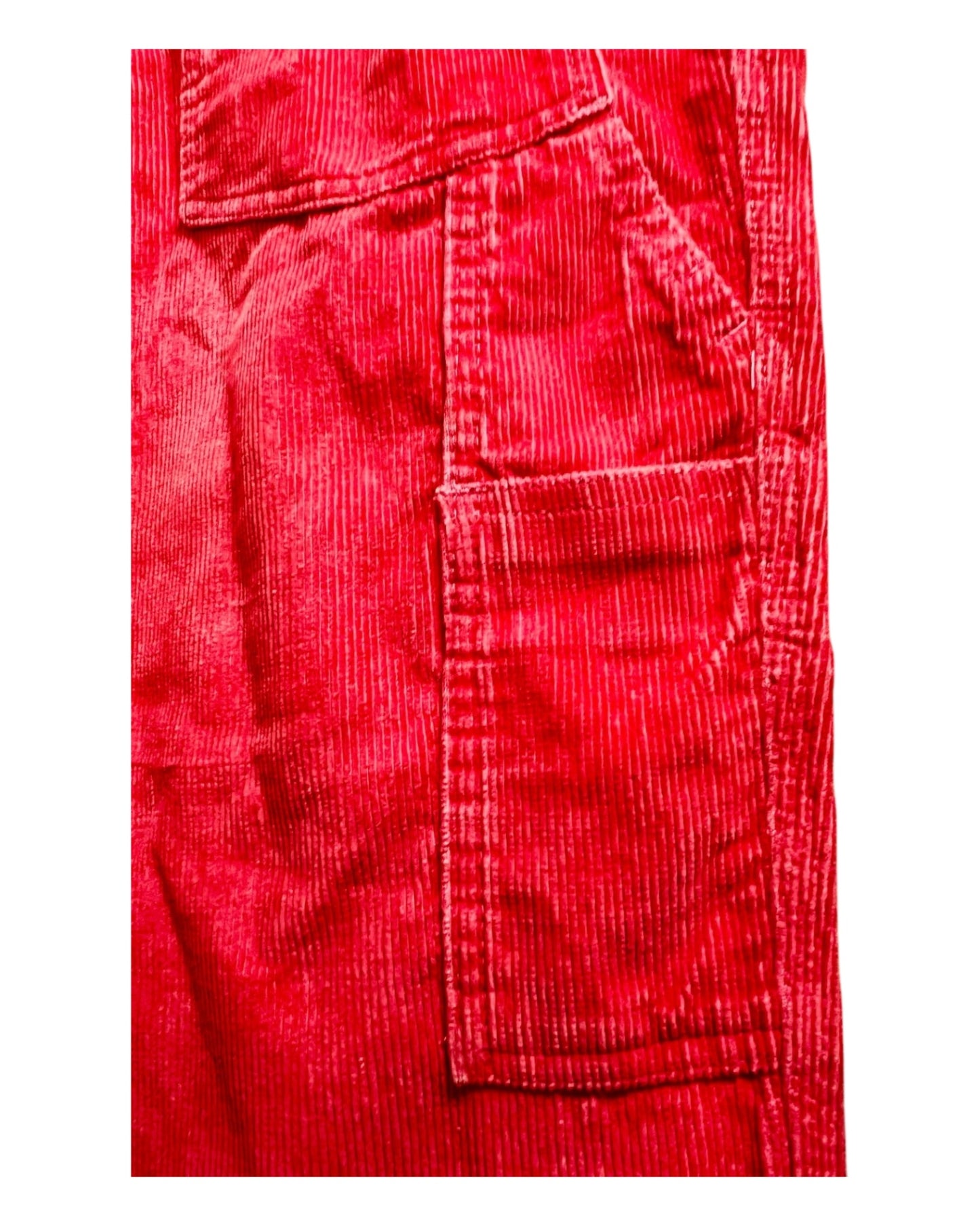 Vintage Benetton Hose Cord M Pink Y2K Cargo