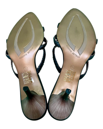 Roberto Botella Sandalen Pfennigabsatz 40 Braun