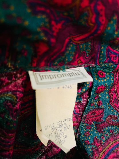 Impromptu Vintage Kleid 36/38 Mehrfarbig Viskose