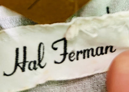 Vintage Hal Ferman Kleid 38 Schwarz und Weiß