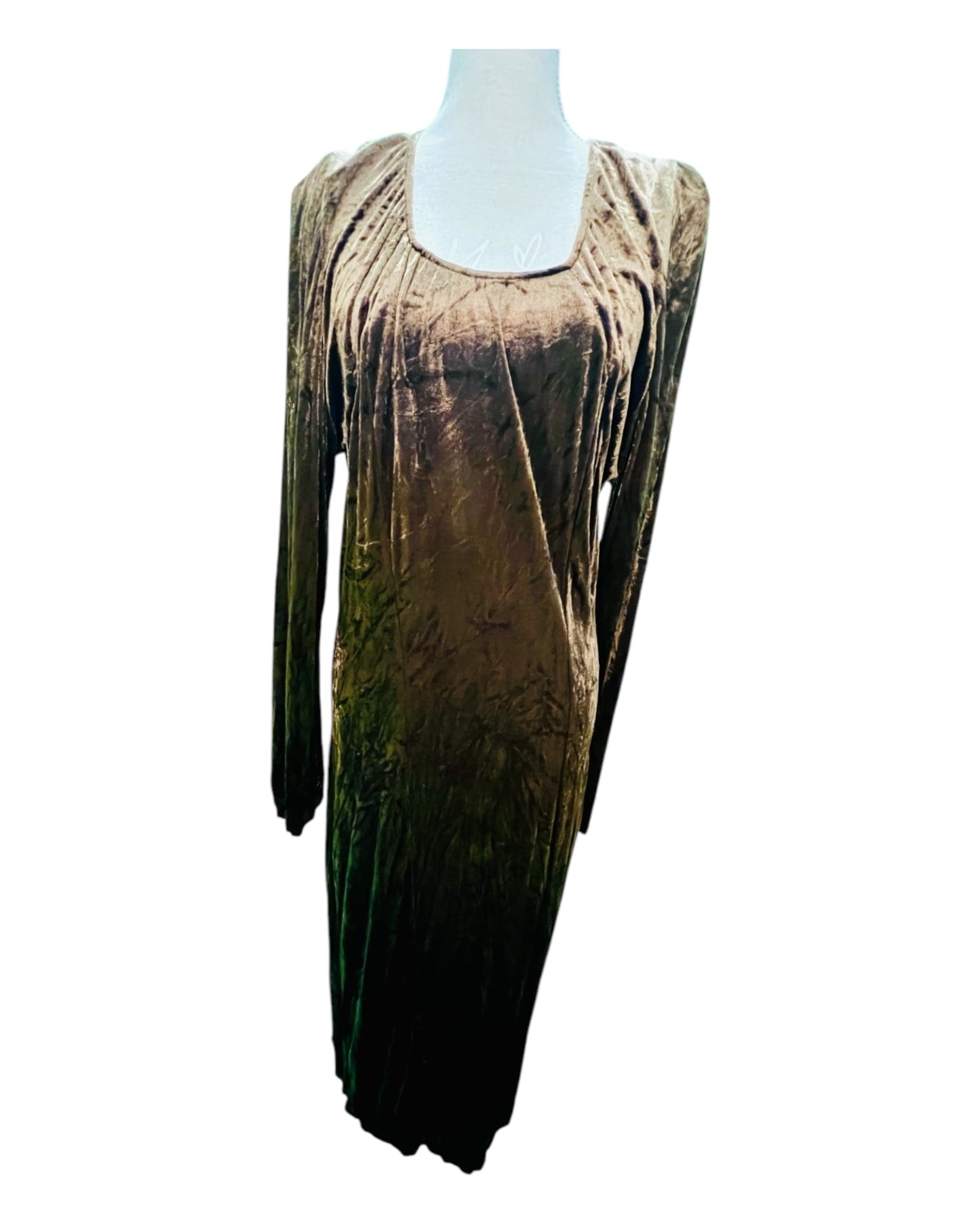 Vintage Samt Ghinea Kleid 38 - 40 Braun
