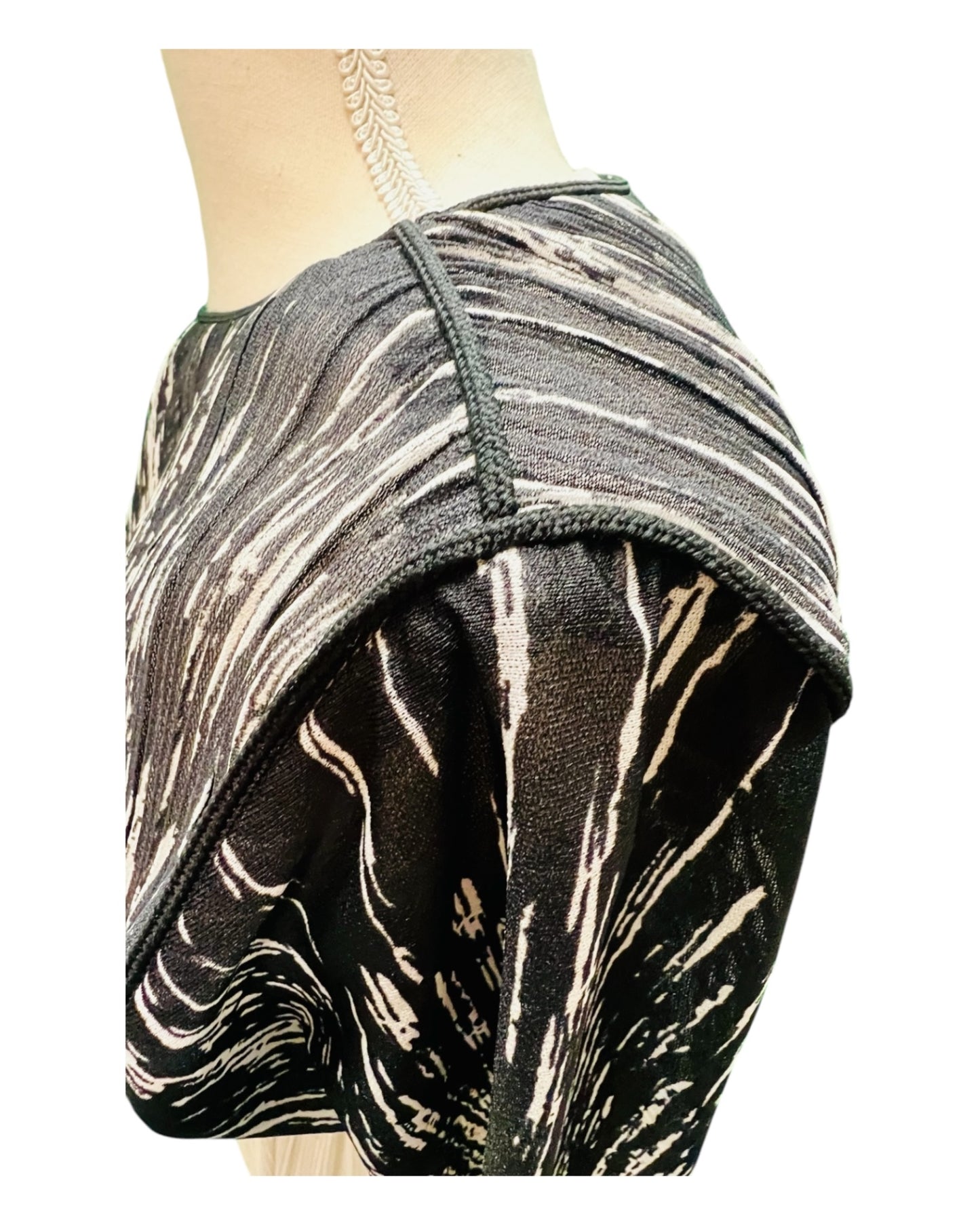 Vintage Hal Ferman Kleid 38 Schwarz und Weiß
