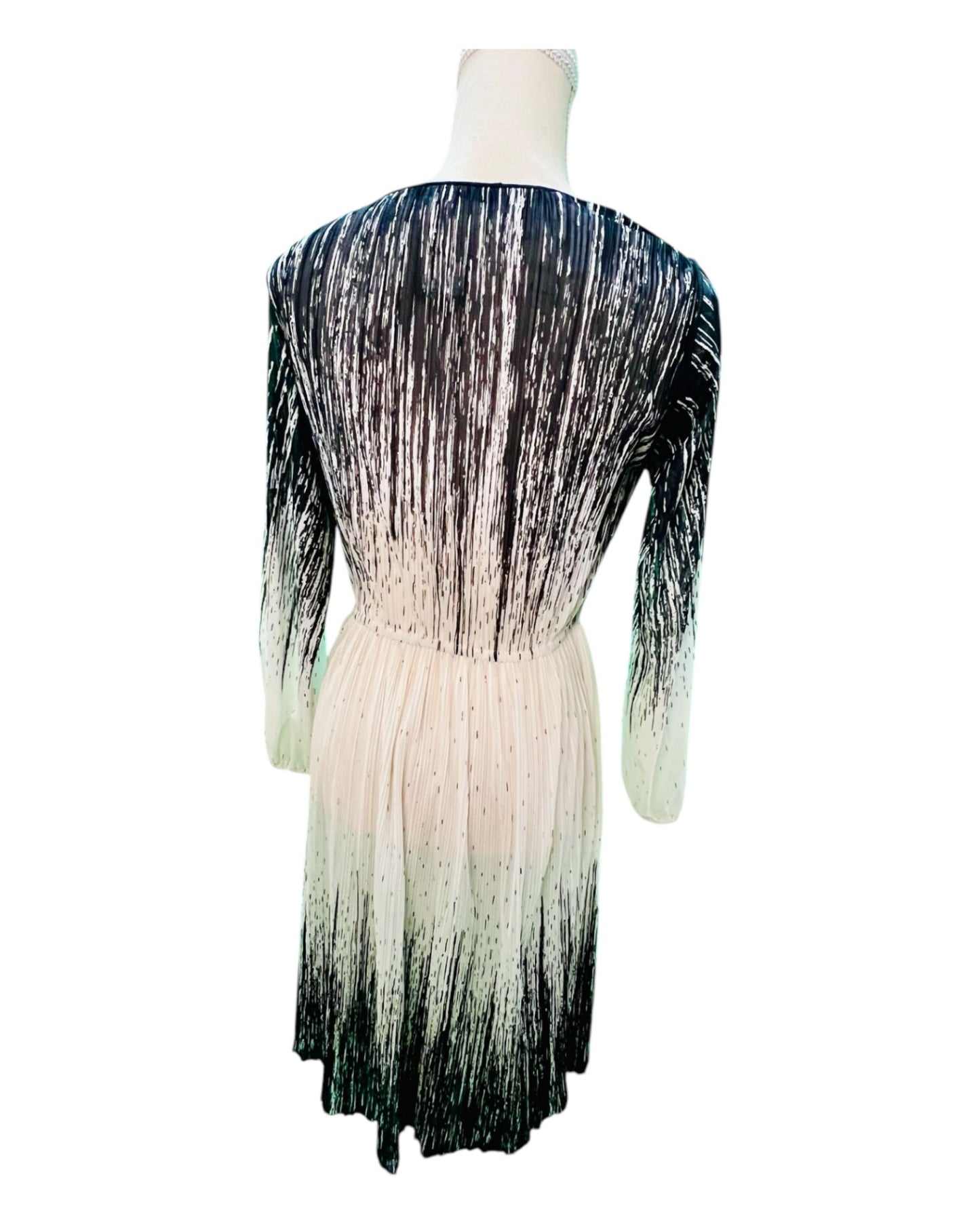 Vintage Hal Ferman Kleid 38 Schwarz und Weiß